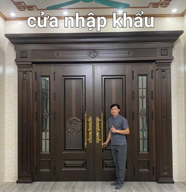 CỬA THÉP NHẬP KHẨU 4 CÁNH - M21