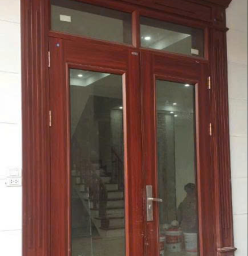 THÉP VÂN GỖ 2 CÁNH CỬA ĐI