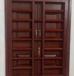 CỬA SỔ THÉP VÂN GỖ 2 CÁNH