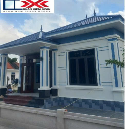 Thi công lắp đặt cửa nhôm kính cao cấp mái Nhật 1 tầng nhà anh Hiệp-Qũy Nhất-Nghĩa Hưng-Nam Định- Nay thuộc tỉnh Ninh Bình mới.