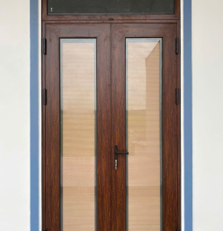 cửa nhôm hệ slim 2 cánh 