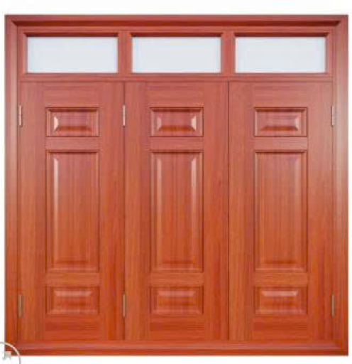 CỬA SỔ THÉP VÂN GỖ 3 CÁNH